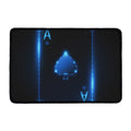 Blue Ace Card Print Kitchen Mat