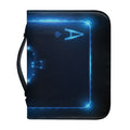 Blue Ace Card Print Leather Bible Cover