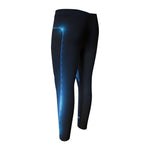 Blue Ace Card Print Men's Compression Pants