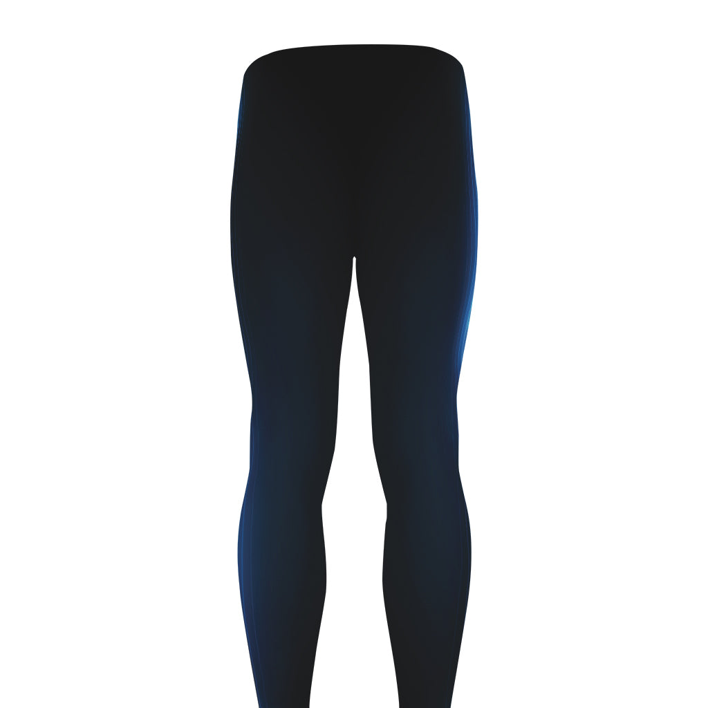 Blue Ace Card Print Men's leggings