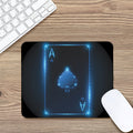 Blue Ace Card Print Mouse Pad