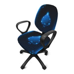 Blue Ace Card Print Office Chair Cover