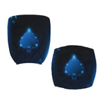 Blue Ace Card Print Office Chair Cover