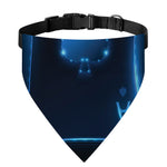 Blue Ace Card Print Over The Collar Dog Bandana