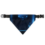 Blue Ace Card Print Over The Collar Dog Bandana