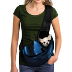 Blue Ace Card Print Pet Sling Carrier
