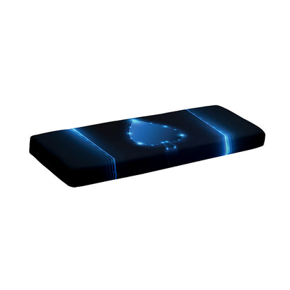 Blue Ace Card Print Piano Keyboard Cover
