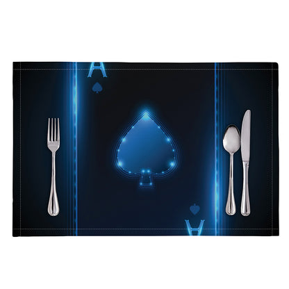 Blue Ace Card Print Placemat
