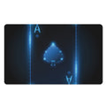 Blue Ace Card Print Polyester Doormat