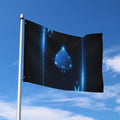 Blue Ace Card Print Polyester Flag