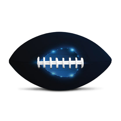 Blue Ace Card Print Rugby Ball