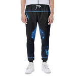 Blue Ace Card Print Scuba Joggers