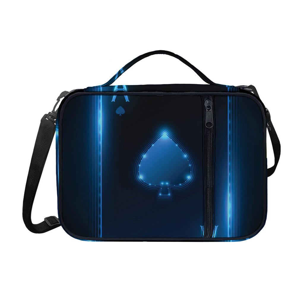 Blue Ace Card Print Shoulder Strap Bible Bag