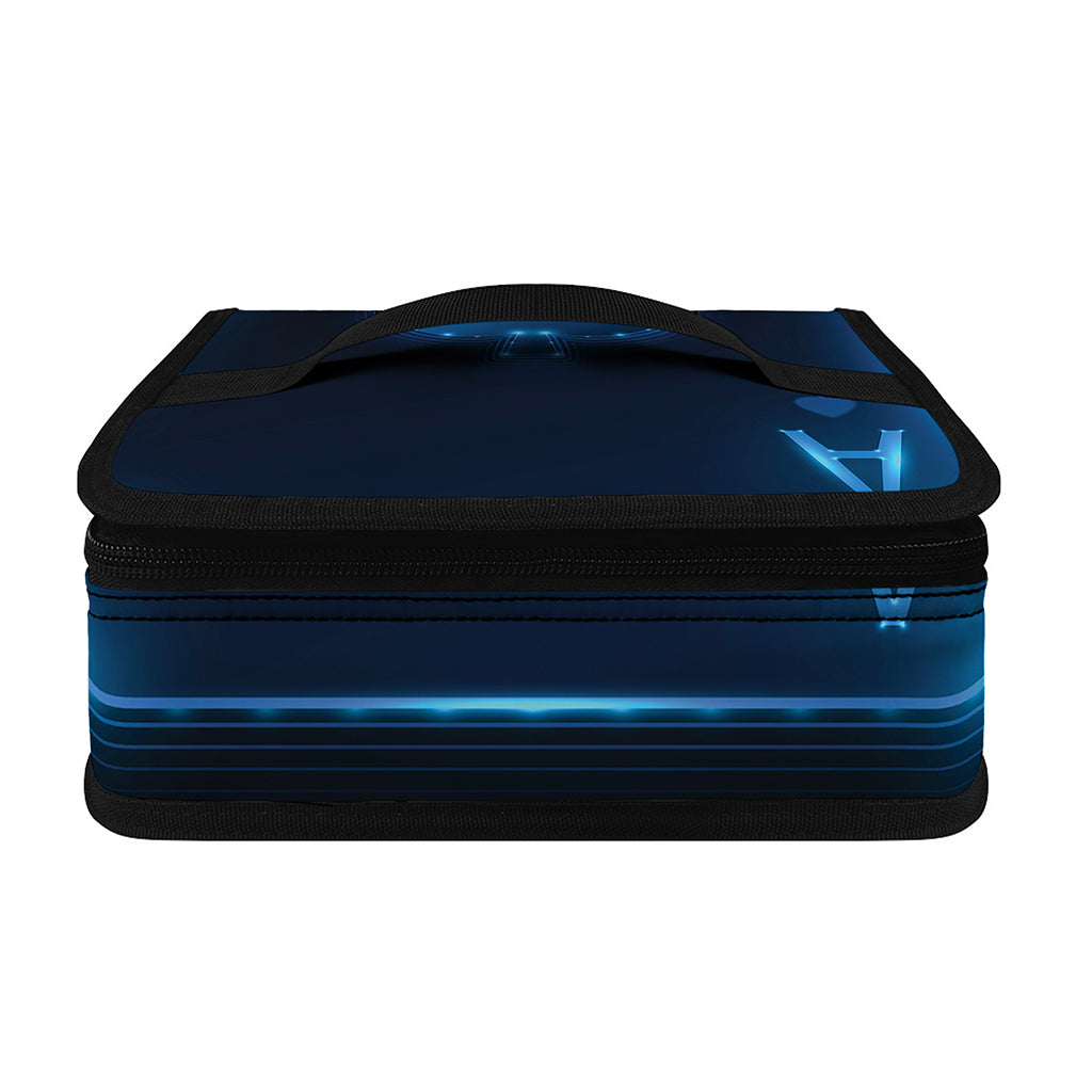 Blue Ace Card Print Small Lunch Bag