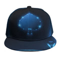 Blue Ace Card Print Snapback Cap