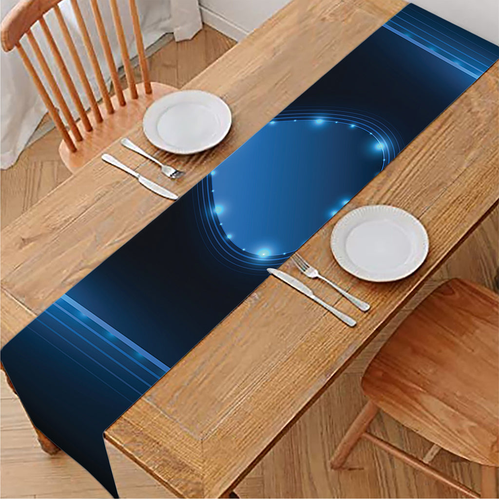 Blue Ace Card Print Table Runner