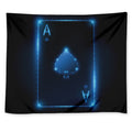 Blue Ace Card Print Tapestry