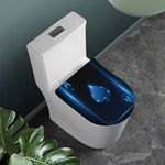 Blue Ace Card Print Toilet Lid Cover