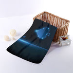 Blue Ace Card Print Towel