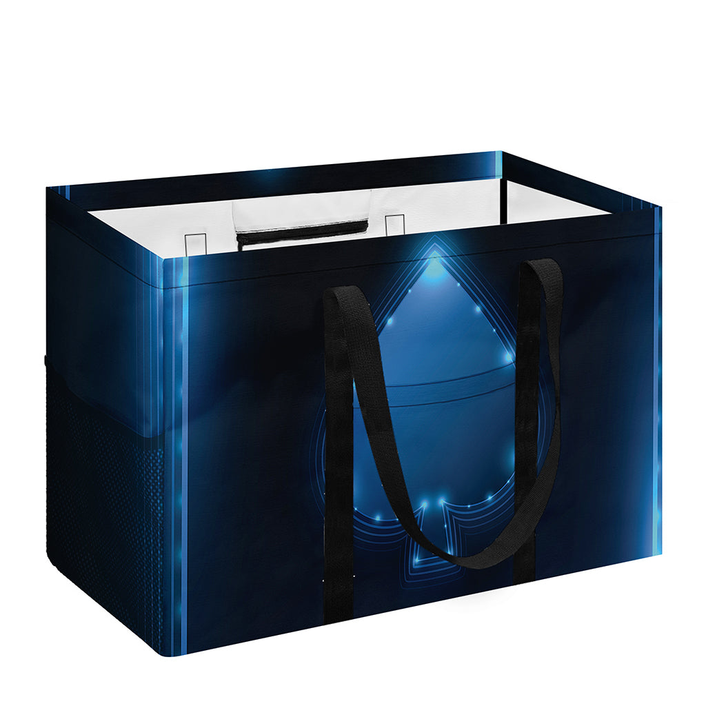 Blue Ace Card Print Utility Tote Bag