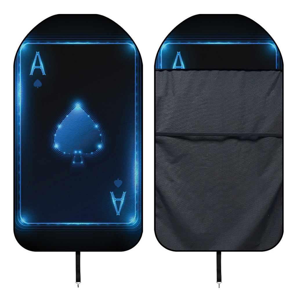 Blue Ace Card Print Waterproof Car Seat Cover
