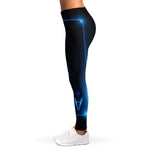 Blue Ace Card Print Women's Leggings