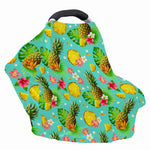 Blue Aloha Pineapple Pattern Print Baby Seat Cover