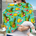 Blue Aloha Pineapple Pattern Print Baby Seat Cover