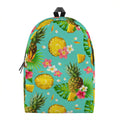 Blue Aloha Pineapple Pattern Print School Backpack