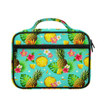 Blue Aloha Pineapple Pattern Print Briefcase Bible Bag