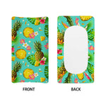 Blue Aloha Pineapple Pattern Print Changing Pad Cover