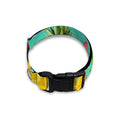 Blue Aloha Pineapple Pattern Print Dog Collar