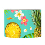 Blue Aloha Pineapple Pattern Print Drum Lamp Shade
