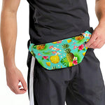 Blue Aloha Pineapple Pattern Print Fanny Pack