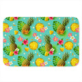 Blue Aloha Pineapple Pattern Print Indoor Door Mat