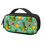 Blue Aloha Pineapple Pattern Print Insulin Cooler Travel Case