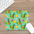 Blue Aloha Pineapple Pattern Print Mouse Pad