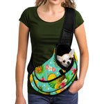 Blue Aloha Pineapple Pattern Print Pet Sling Carrier