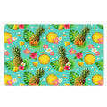 Blue Aloha Pineapple Pattern Print Polyester Doormat