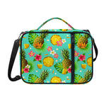 Blue Aloha Pineapple Pattern Print Shoulder Strap Bible Bag