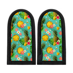 Blue Aloha Pineapple Pattern Print Skillet Handle Cover