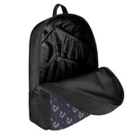 Blue And Beige Mantis Pattern Print 17 Inch Backpack