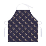 Blue And Beige Mantis Pattern Print Adjustable Apron