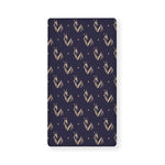Blue And Beige Mantis Pattern Print Baby Crib Sheet