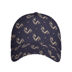 Blue And Beige Mantis Pattern Print Baseball Cap