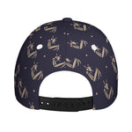Blue And Beige Mantis Pattern Print Baseball Cap