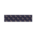 Blue And Beige Mantis Pattern Print Bed Runner