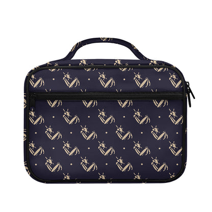 Blue And Beige Mantis Pattern Print Briefcase Bible Bag