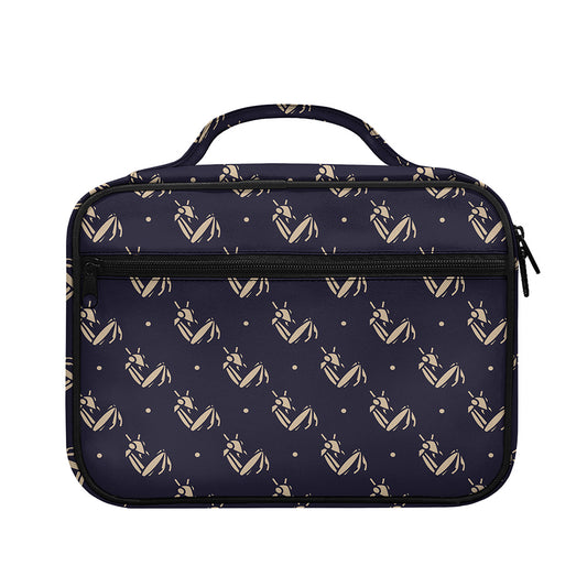Blue And Beige Mantis Pattern Print Briefcase Bible Bag