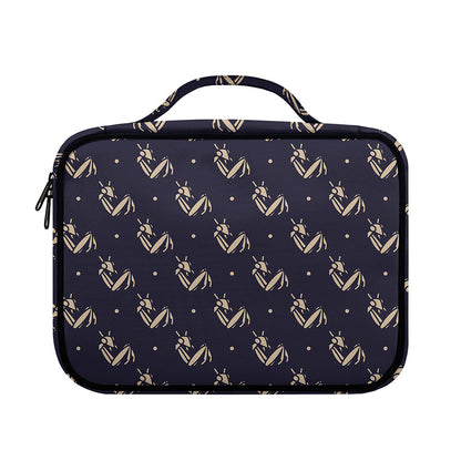 Blue And Beige Mantis Pattern Print Briefcase Bible Bag